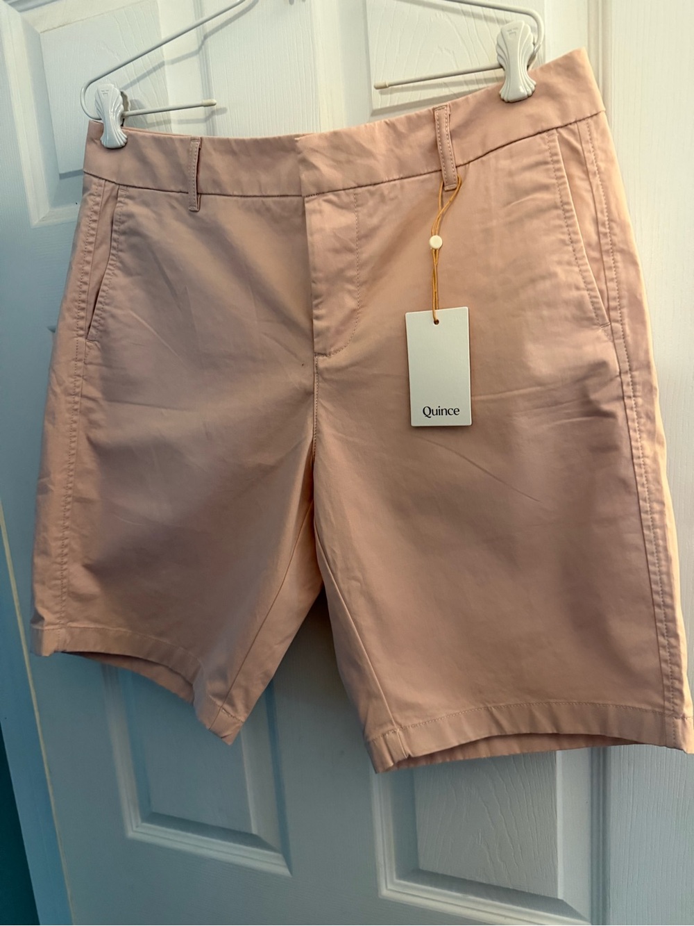 Quince Women's Shorts in Light Blush Pink